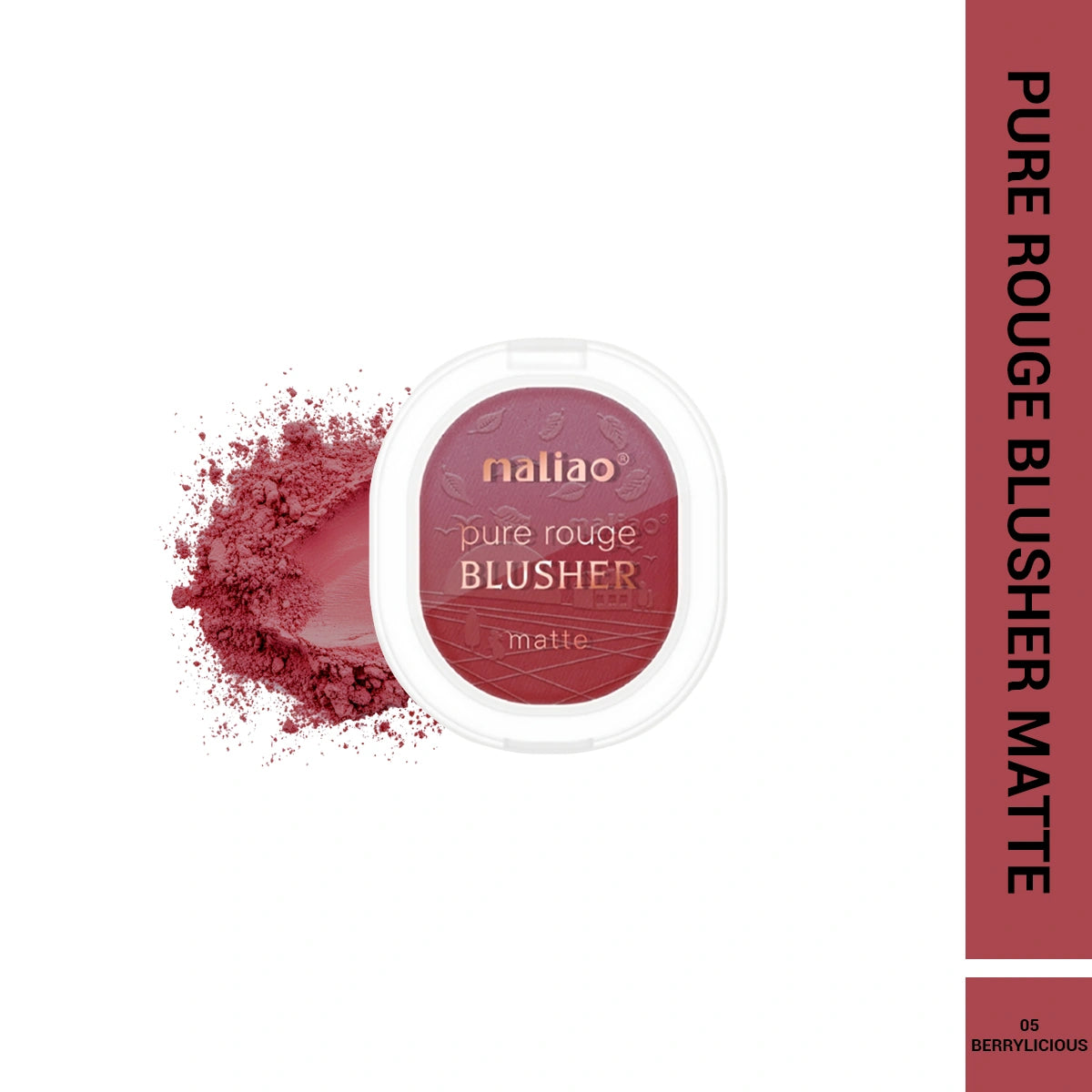 Maliao Pure Rouge Matte Blush - Natural for Radiant Cheeks